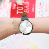 RumbaTime-Watches-Soho Suede Watch - Pewter