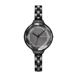 RumbaTime-Watches-Orchard Gem Stainless Steel Watch - Black Diamond