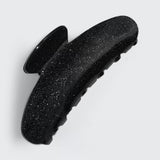 Eco-Friendly Plastic Claw Clips - Black Glitter