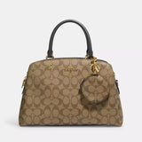 Coach Circular Coin Pouch Bag Charm - Gold Khaki [handbag is not included]