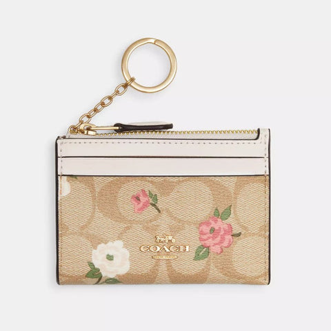 Coach Mini Skinny Cardholder - Floral Print