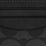 Coach Slim Id Card Case In Signature Canvas - Gunmetal/Charcoal/Black