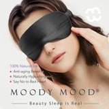 22 Momme Mulberry Silk Sleep Eye Mask - Black