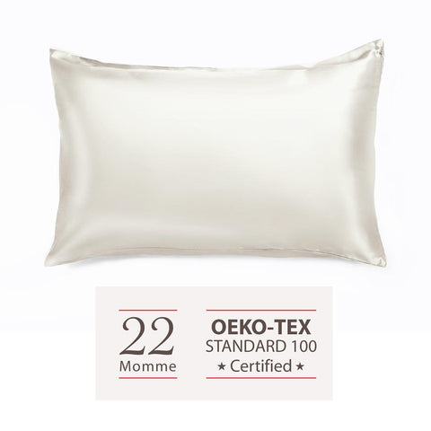 22 Momme Mulberry Pillowcase・Ivory