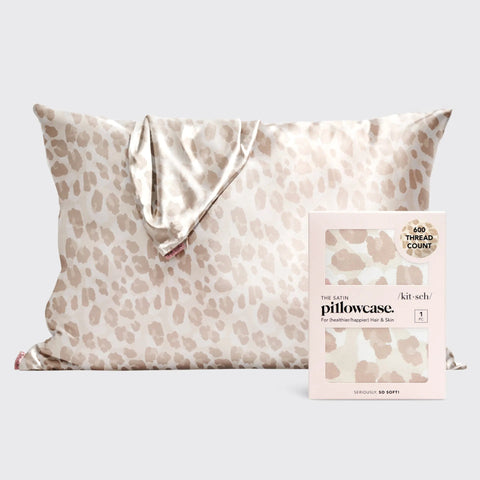 Satin Sleep Pillowcase - Leopard
