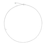 Moody Mood-Accessories-.925 Sterling Silver Sideway Letter L Necklace (18k white gold plating)