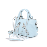 Rebecca Minkoff-Handbags-Micro Moto Satchel, Crossbody Bleached Blue