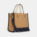 Dempsey Tote 22 With Coach Patch．Gold/Natural Multi