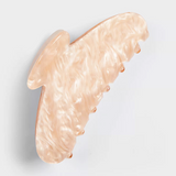 Eco Friendly Marble Claw Clip - Blonde (Half Moon Shape)