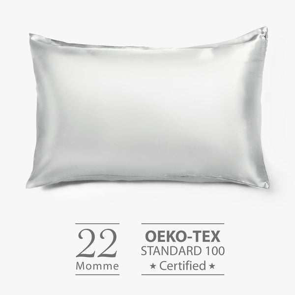 22 Momme Mulberry Pillowcase・Silver