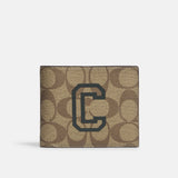 Coach 3 In 1 Wallet In Signature Canvas With Varsity Motif