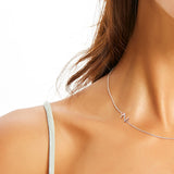 Moody Mood-Accessories-.925 Sterling Silver Sideway Letter Z Necklace (18k white gold plating)