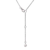 Moody Mood-Accessories-.925 Sterling Silver Sideway Letter G Necklace (18k white gold plating)