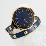 RumbaTime-Watches-Orchard Double Wrap Midnight Blue